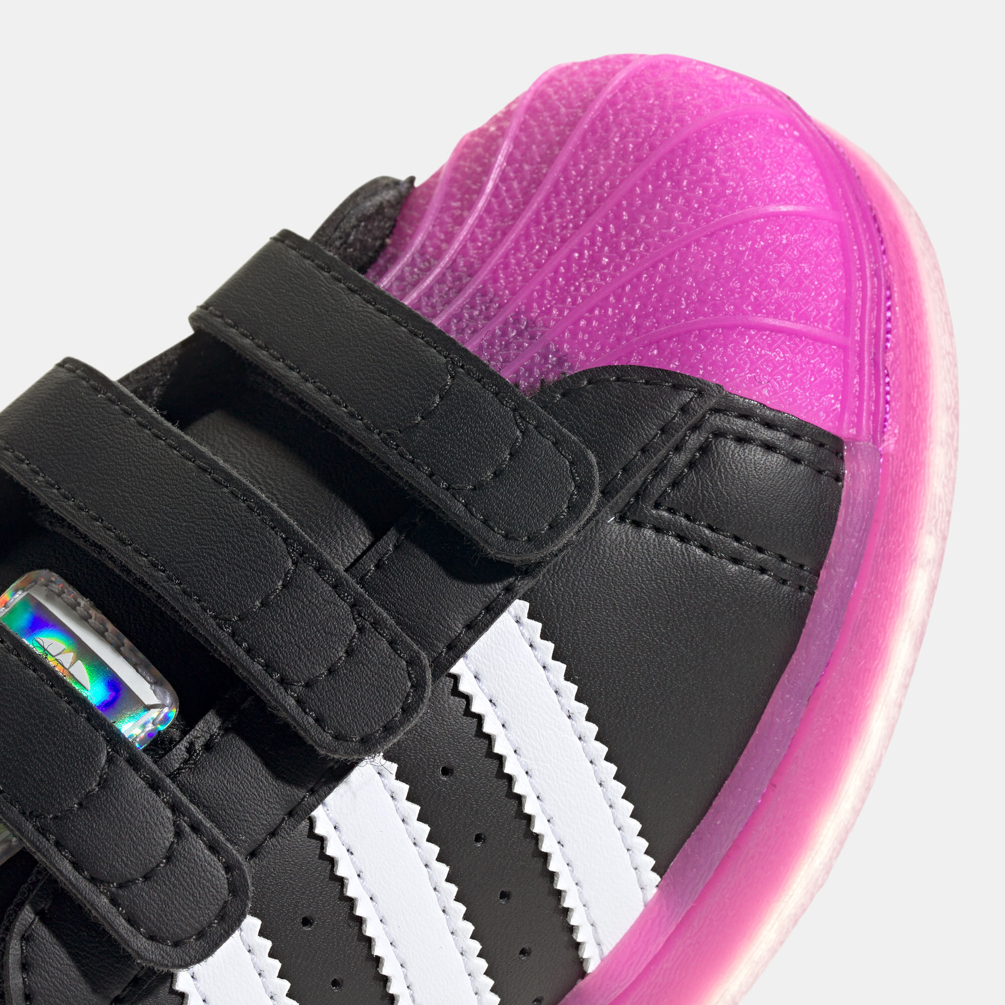 Kids Superstar LED Lights Shoes Black adidas Originals in Kuwait SSS