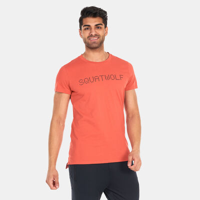 SQUATWOLF Men's Logo Training T-Shirt Orange