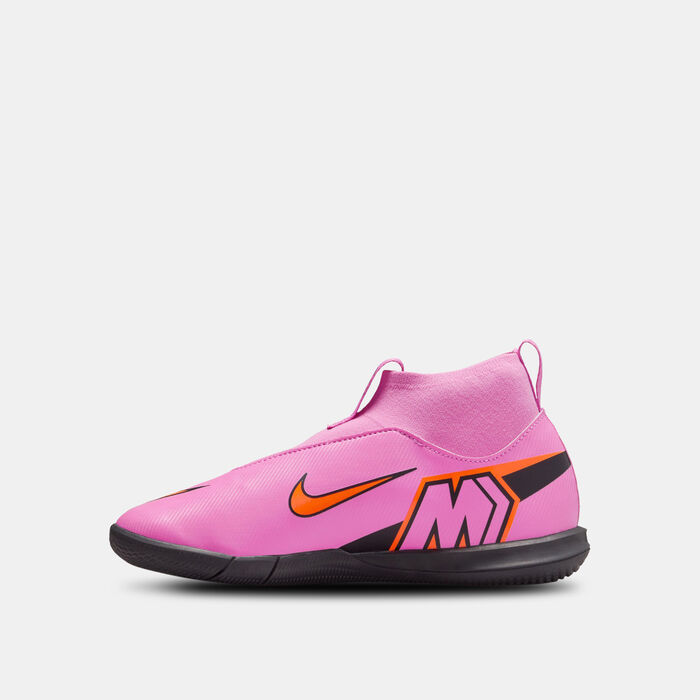 Nike Kids' Mercurial Superfly 10 Academy Indoor Court Football Shoes Pink image number 2