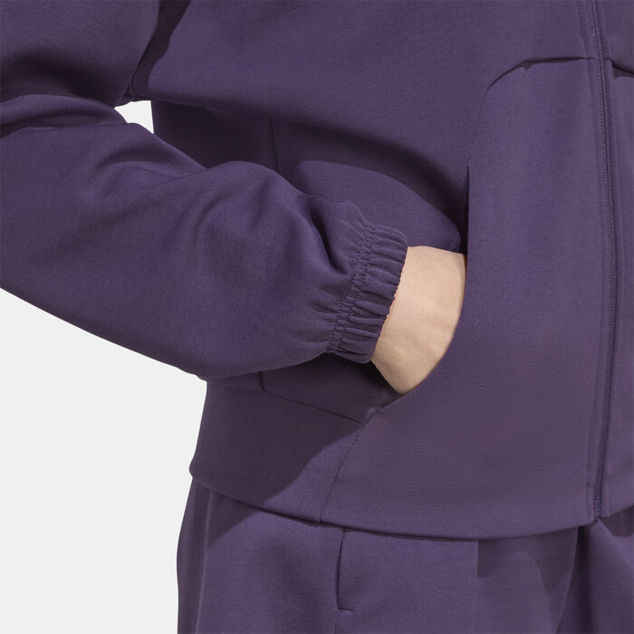 adidas Women's Future Icons Small Logo Hoodie Purple image number 4