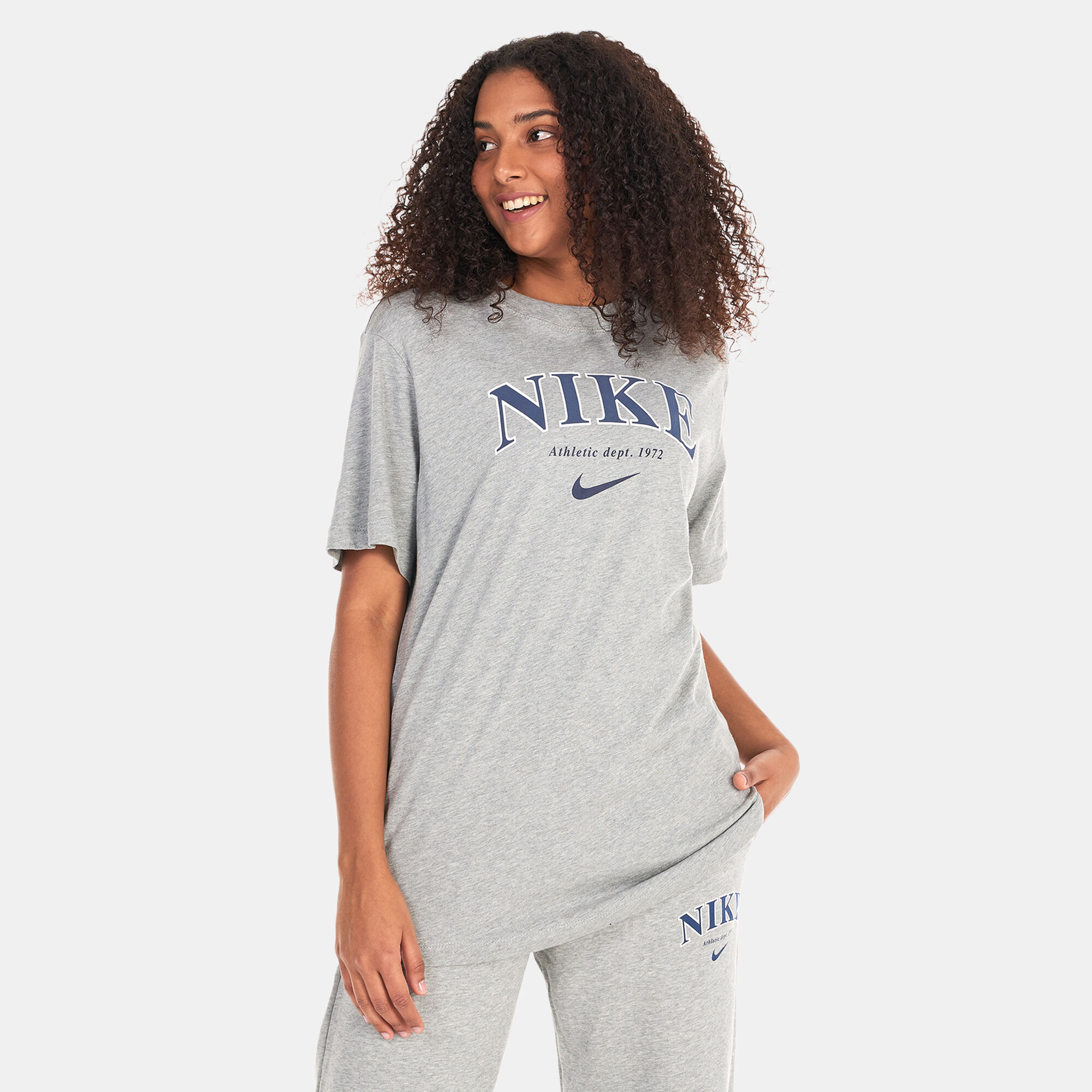 Women s Sportswear T Shirt Grey Nike in Kuwait SSS