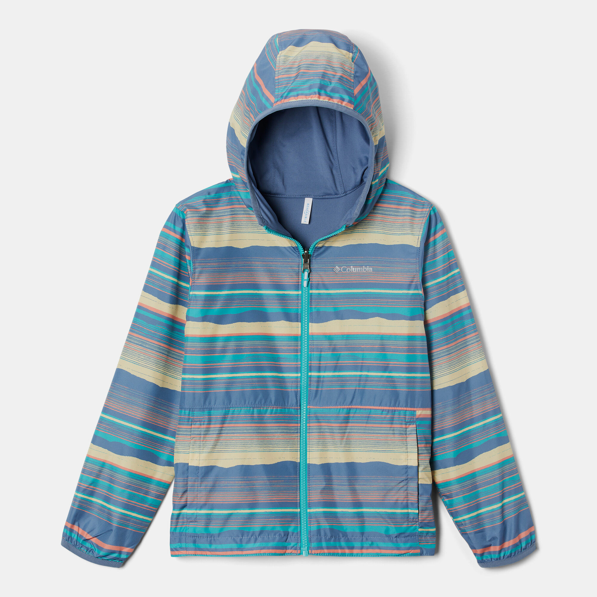 Buy Columbia Kids Pixel Grabber Reversible Jacket Blue in Kuwait SSS