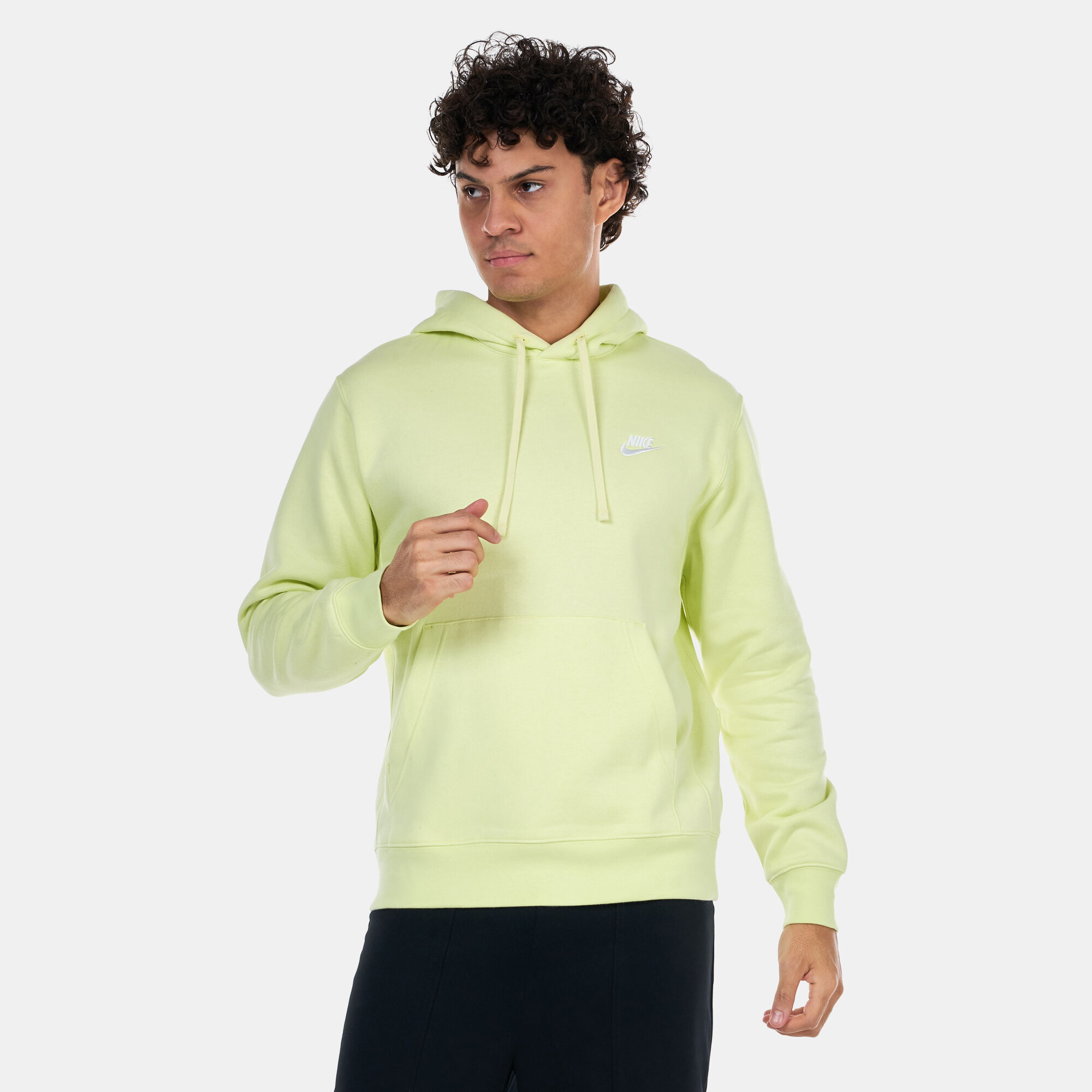 Mens lime green nike hoodie top