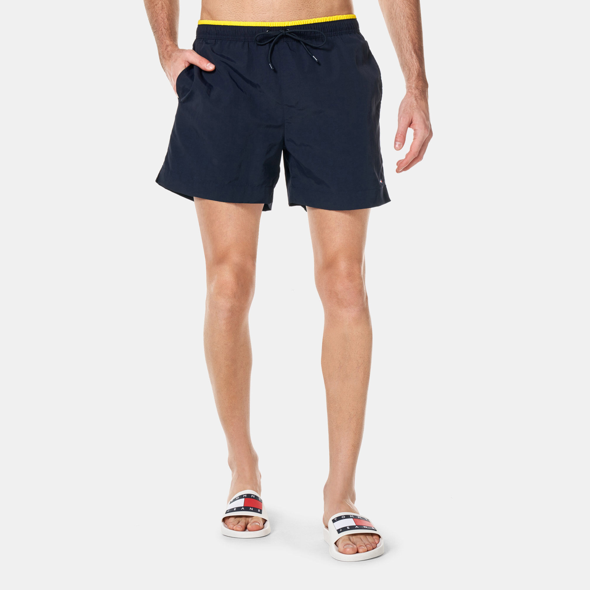 Men s Flag Recycled Swimming Shorts Blue Tommy Hilfiger in Kuwait SSS