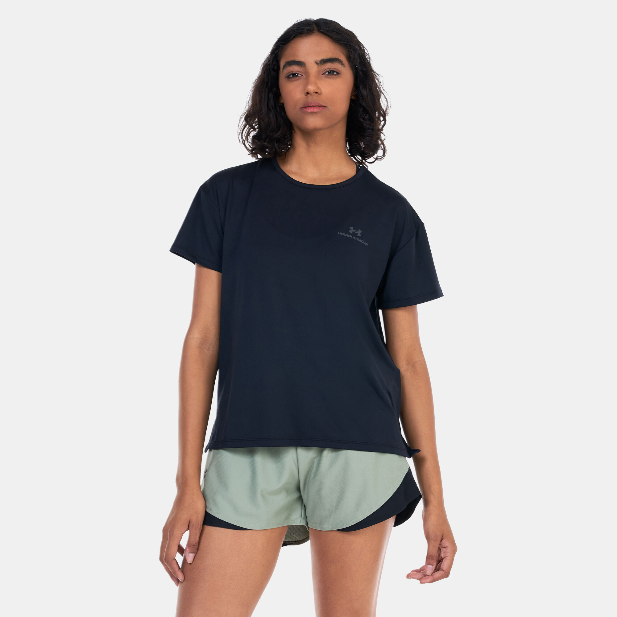 Under Armour Women s UA RUSH Energy 2.0 Training T Shirt Black in