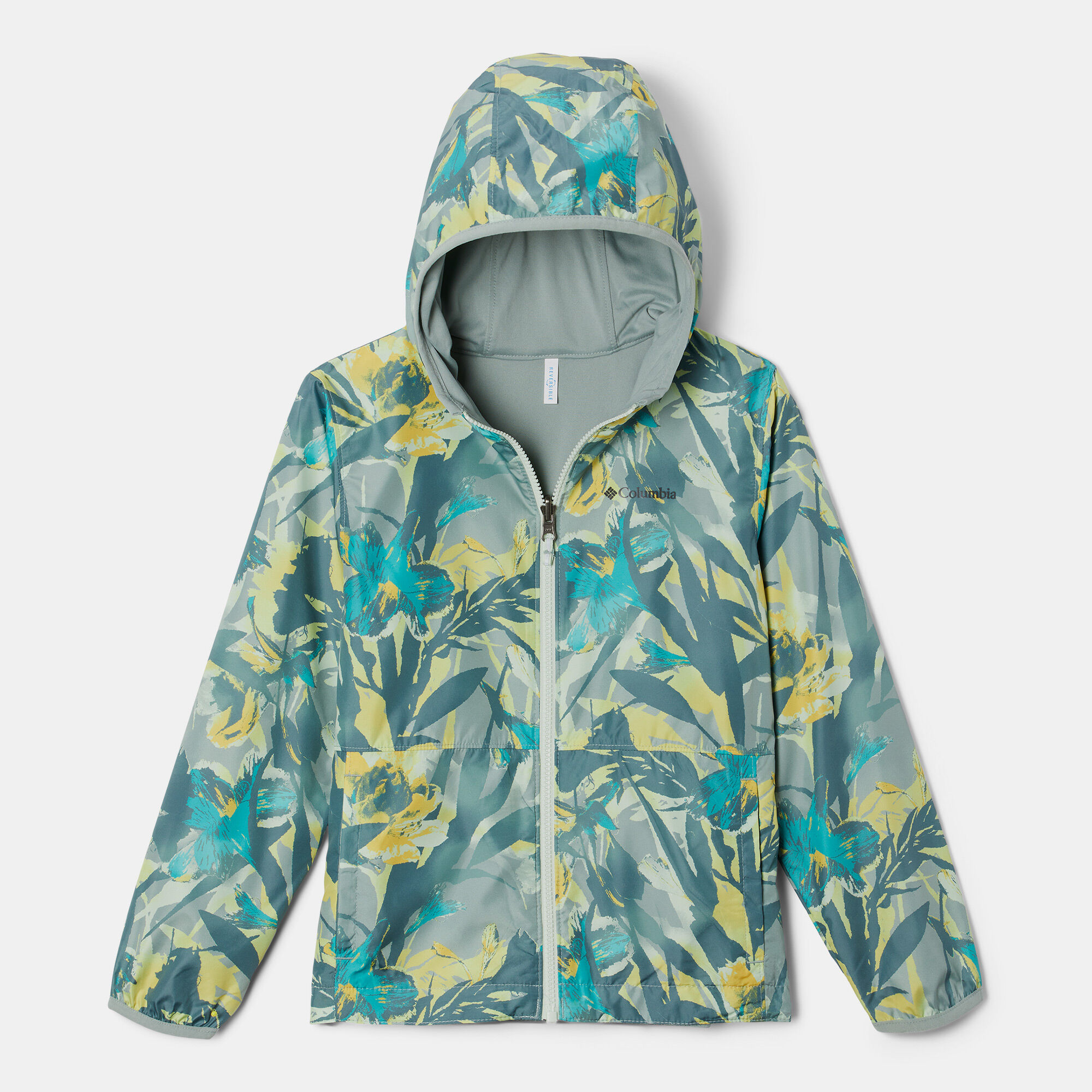 Kids Pixel Grabber Reversible Jacket Green Columbia in Kuwait SSS