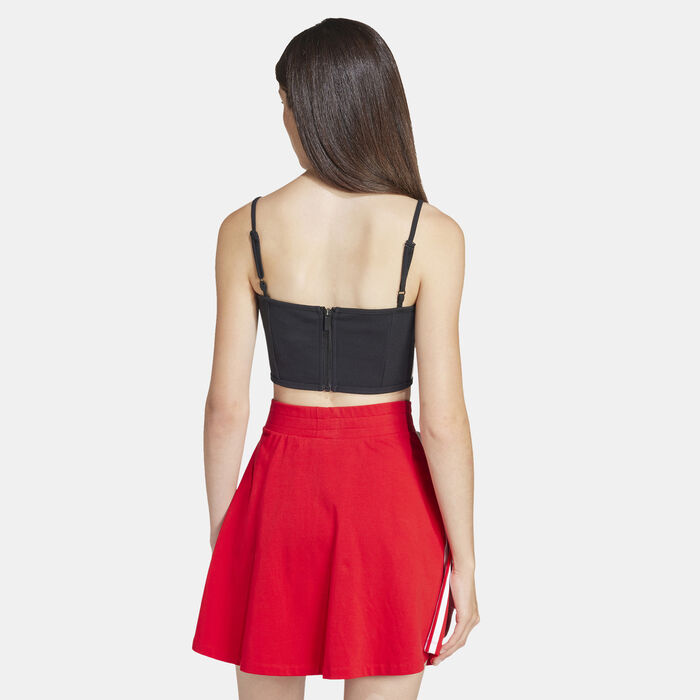 adidas Originals Women's Adicolor 3-Stripes Corset Black image number 1