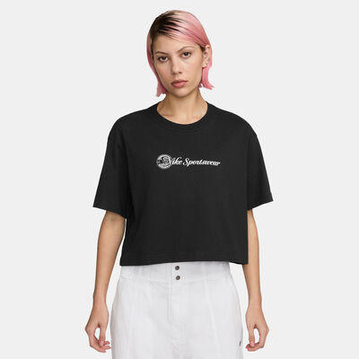 Nike Women's Sportswear Club Loose T-Shirt Black