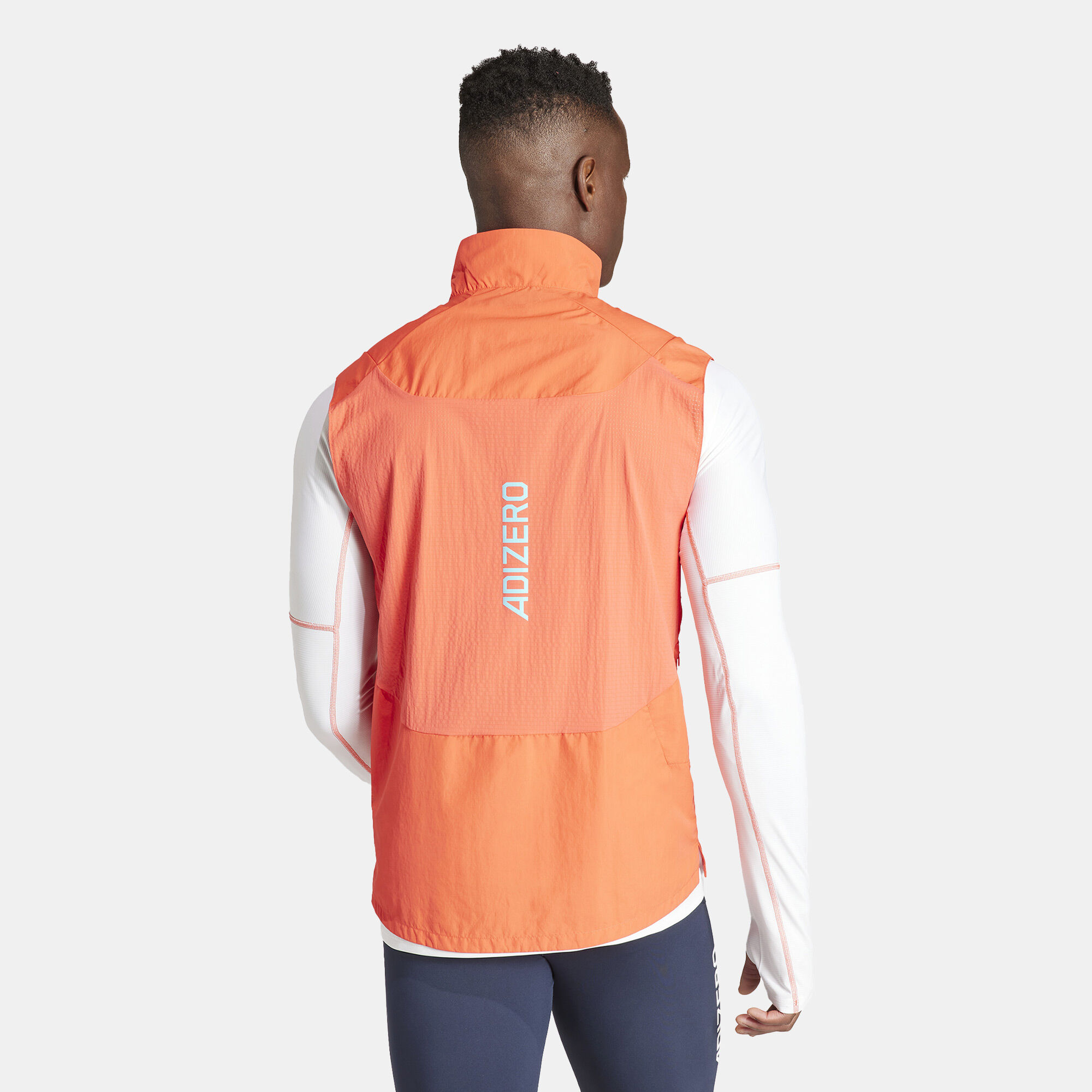 Men s Adizero Half Zip Running Vest Red adidas in Kuwait SSS
