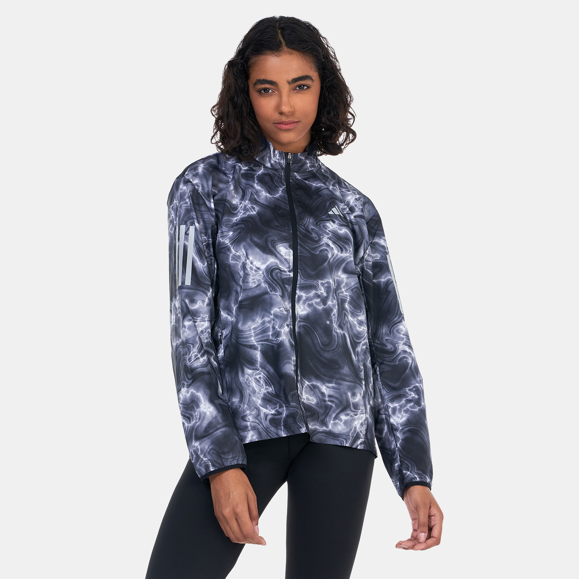 Adidas all over print jacket top