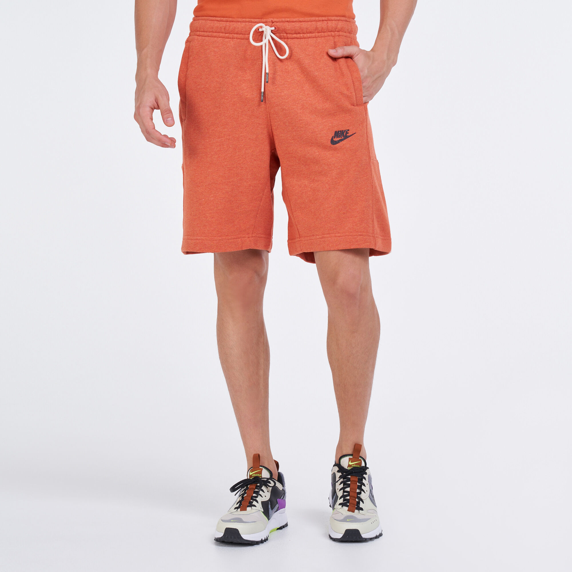Nike air fleece shorts yellow new arrivals