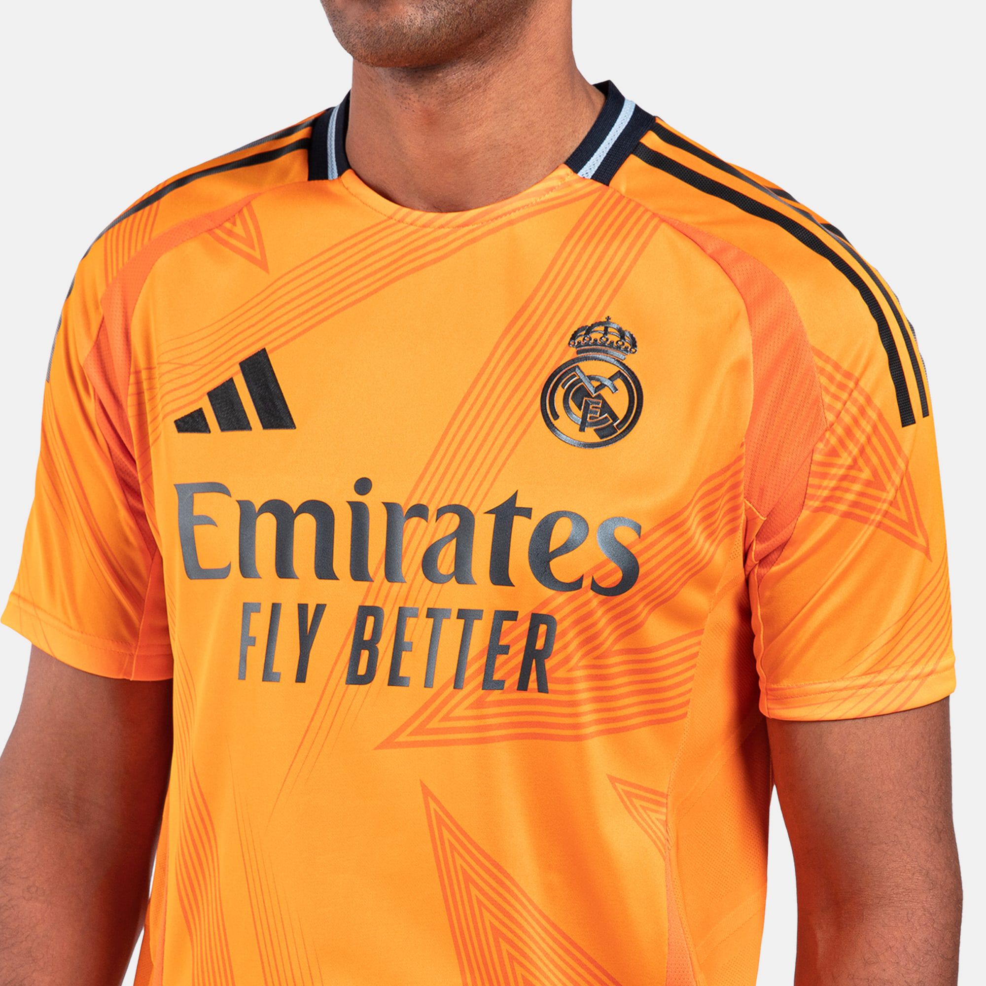 Men s Real Madrid 24 25 Away Authentic Football Jersey Orange adidas in Kuwait SSS