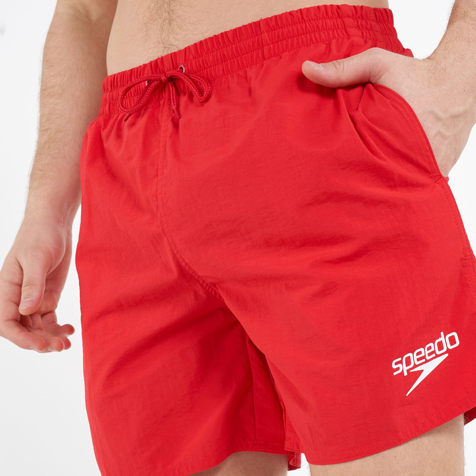 Speedo red shorts shop