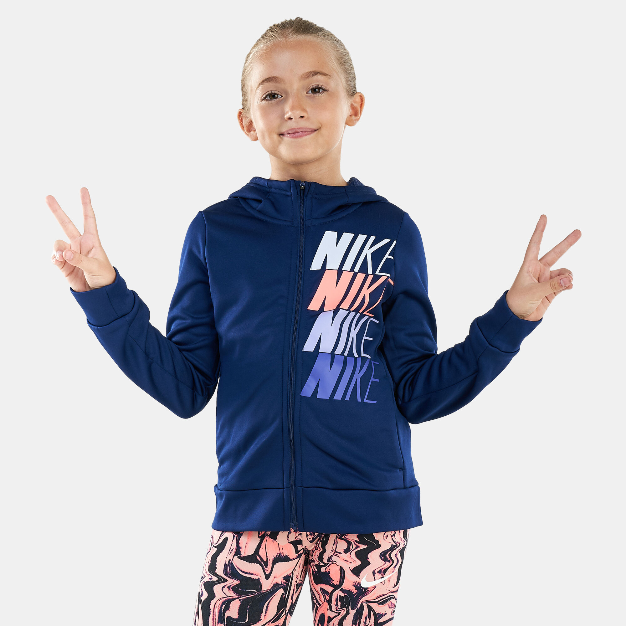 Buy Nike Kids Therma Hoodie Blue in Kuwait SSS