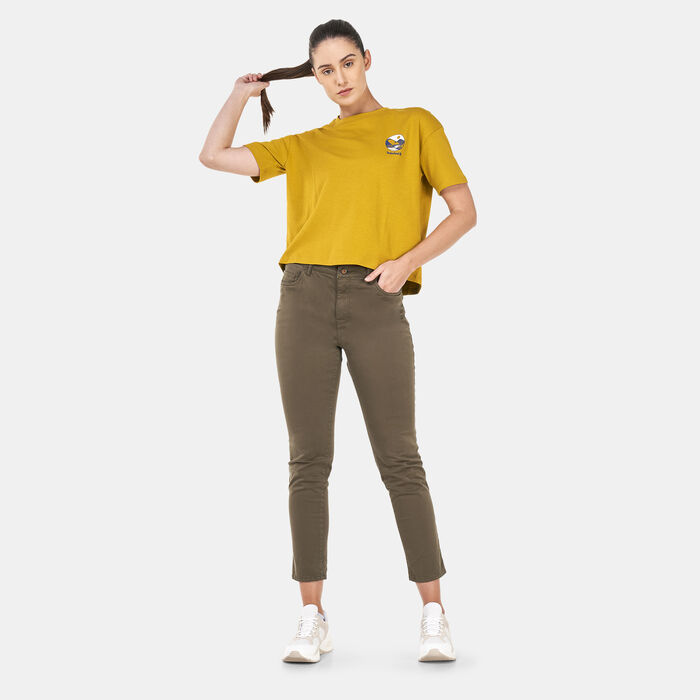 Timberland Women's Timberfresh Graphic T-Shirt Yellow image number 2