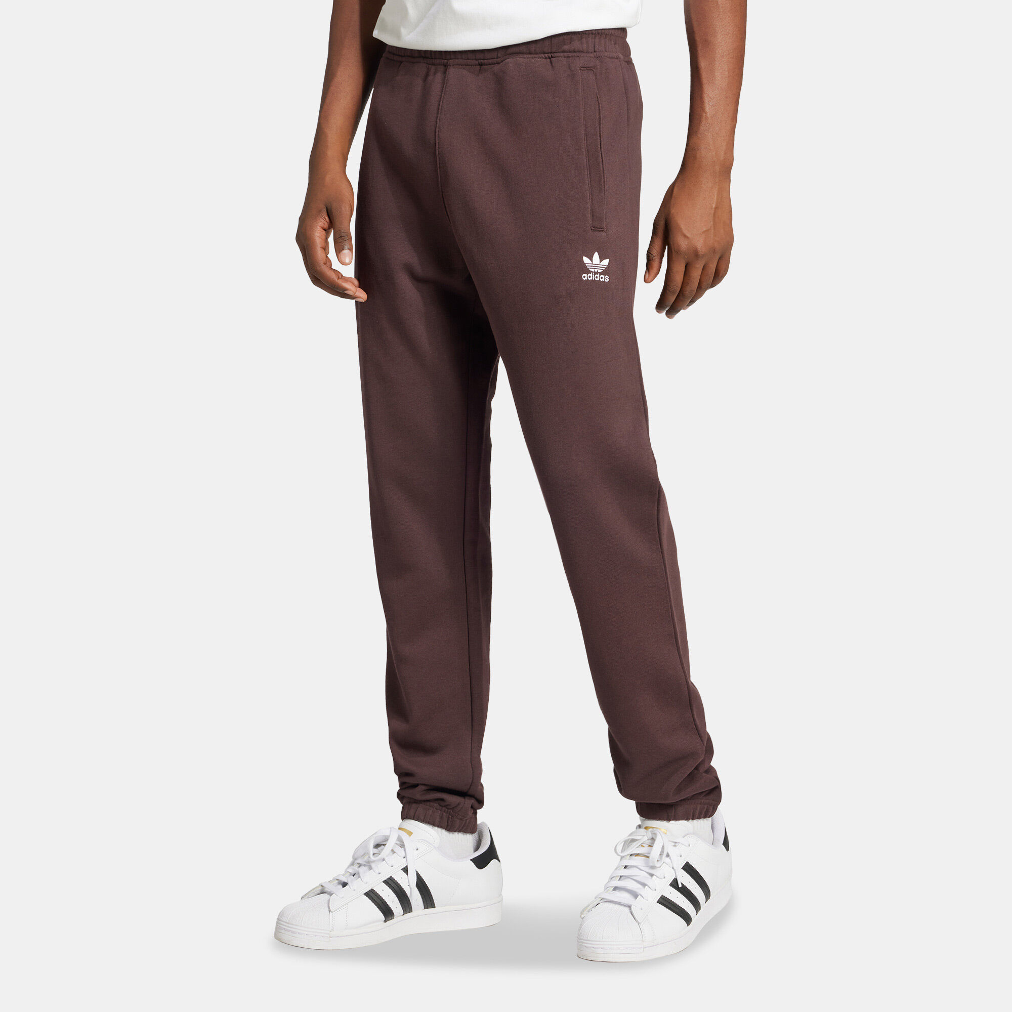 Adidas originals trefoil stripe fleece track pants new arrivals