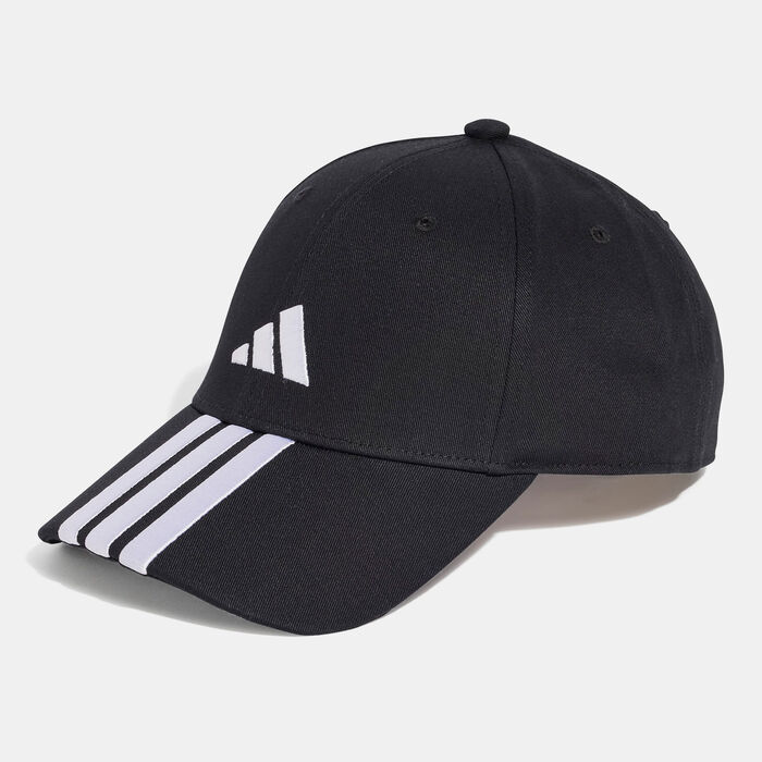 adidas Men's 3-Stripes Baseball Cap Black image number 0