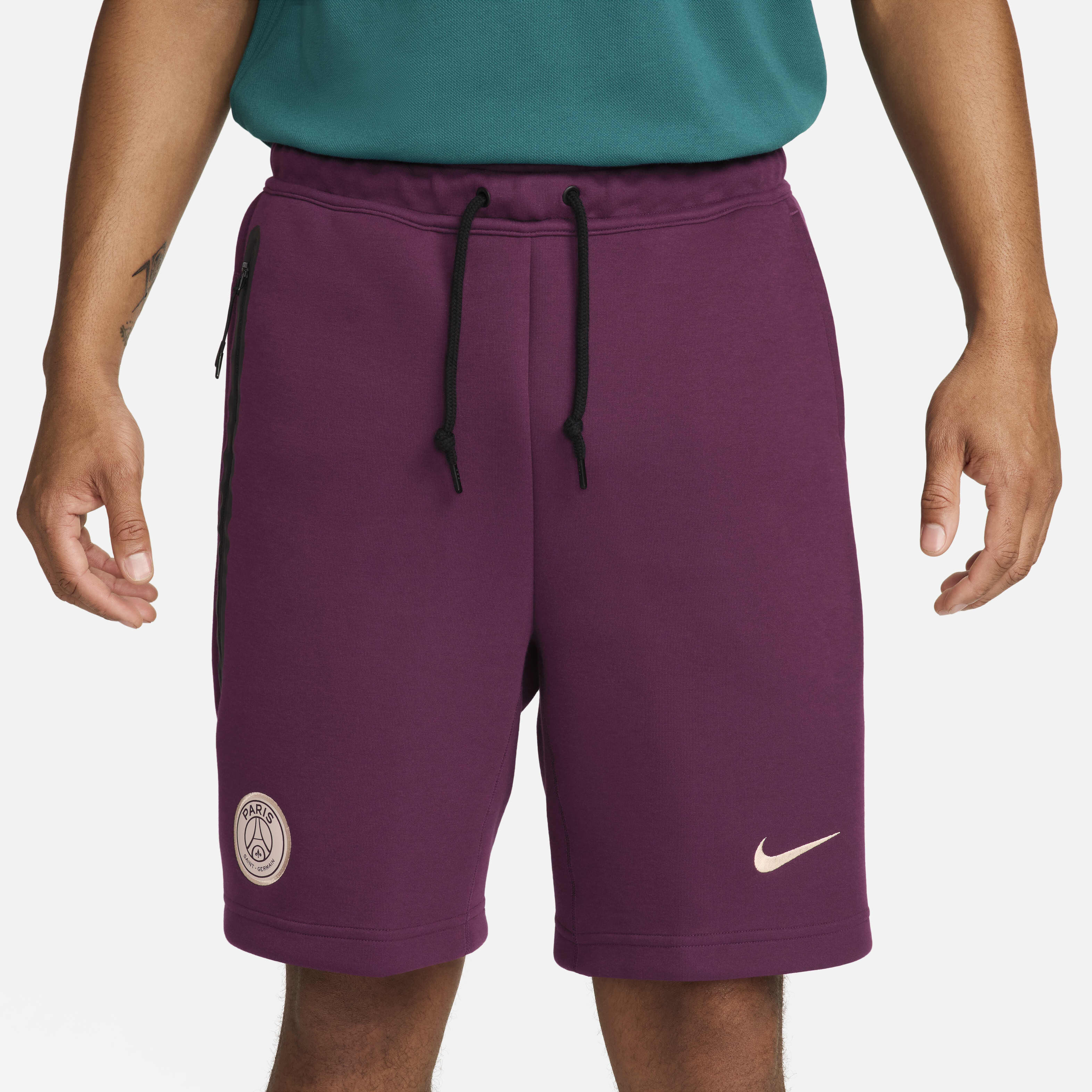 Men s Paris Saint Germain Sportswear Tech Fleece Shorts Purple Nike in Kuwait SSS