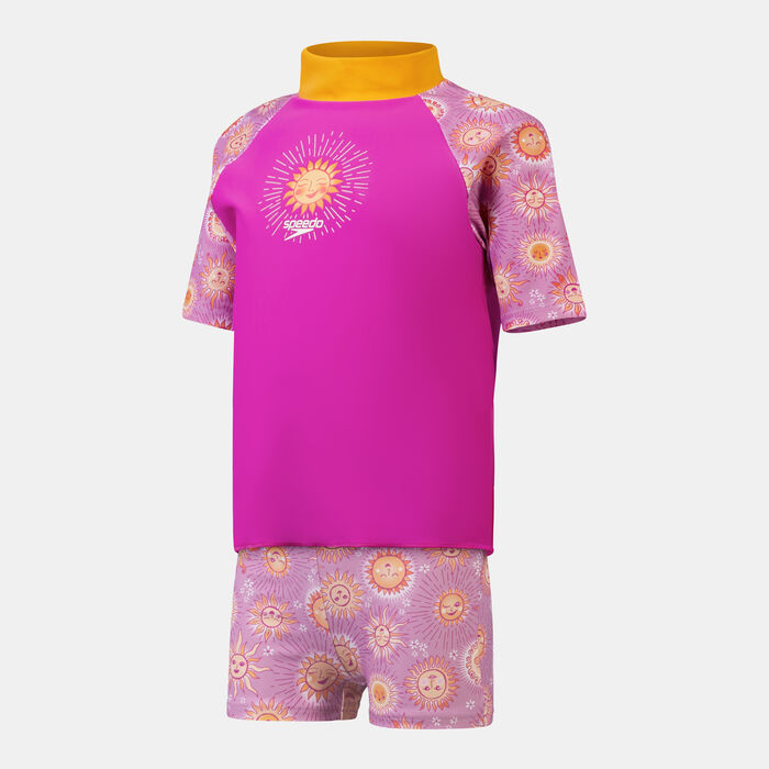 Speedo Kids' Digital Rashguard Set Purple image number 0