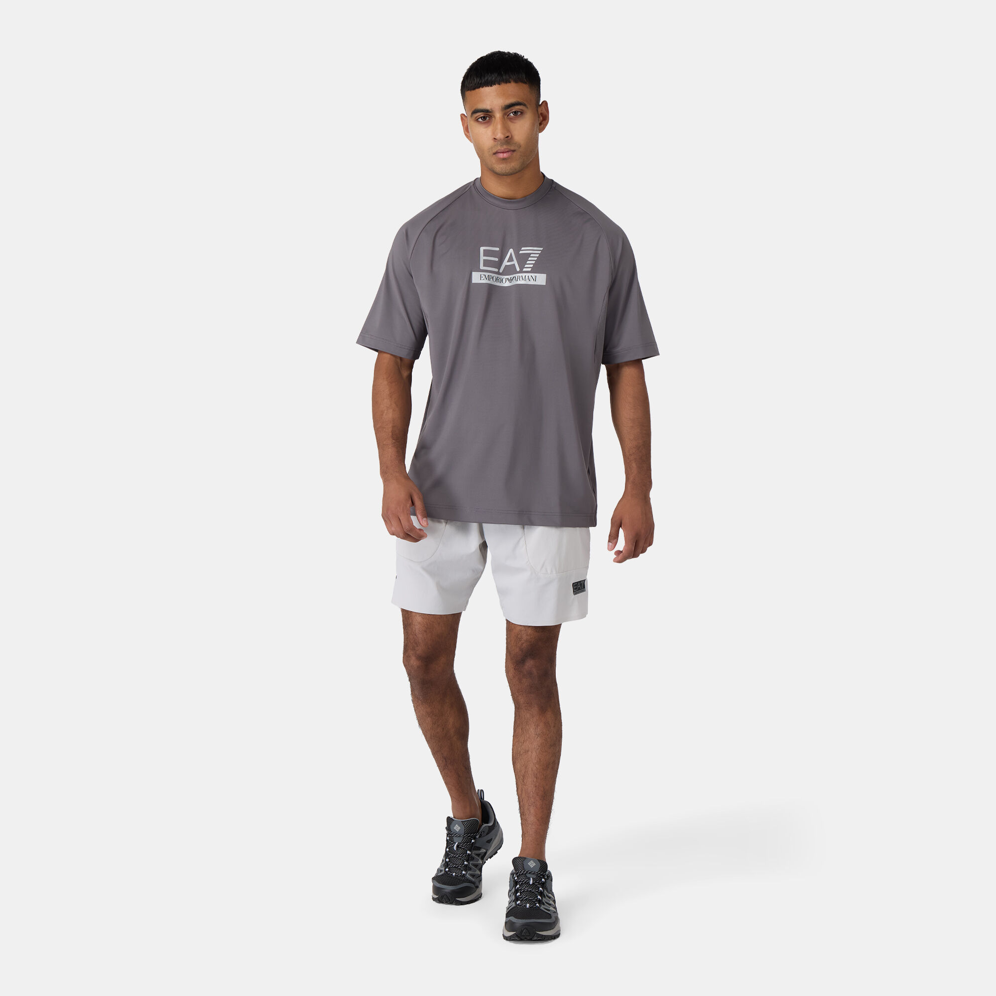 Ea7 shorts grey clearance