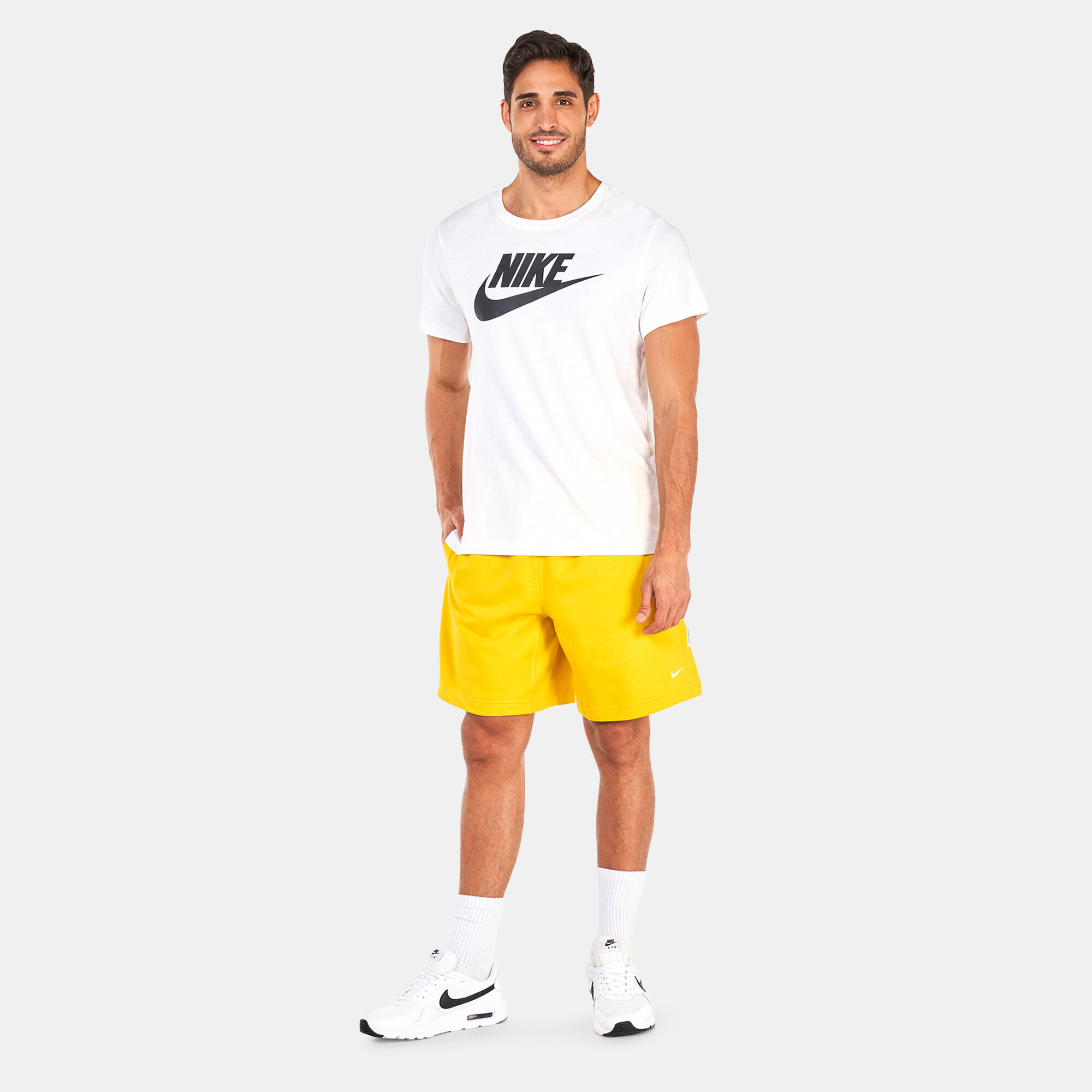 Yellow mens shop nike shorts