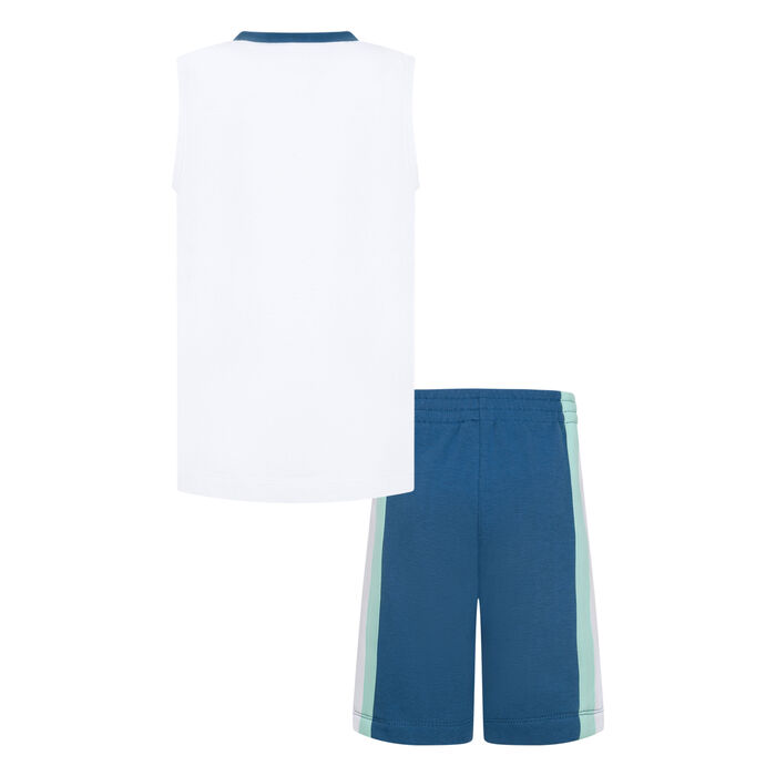 Nike Kids' Double Flight Tank Top And Shorts Set Blue image number 1