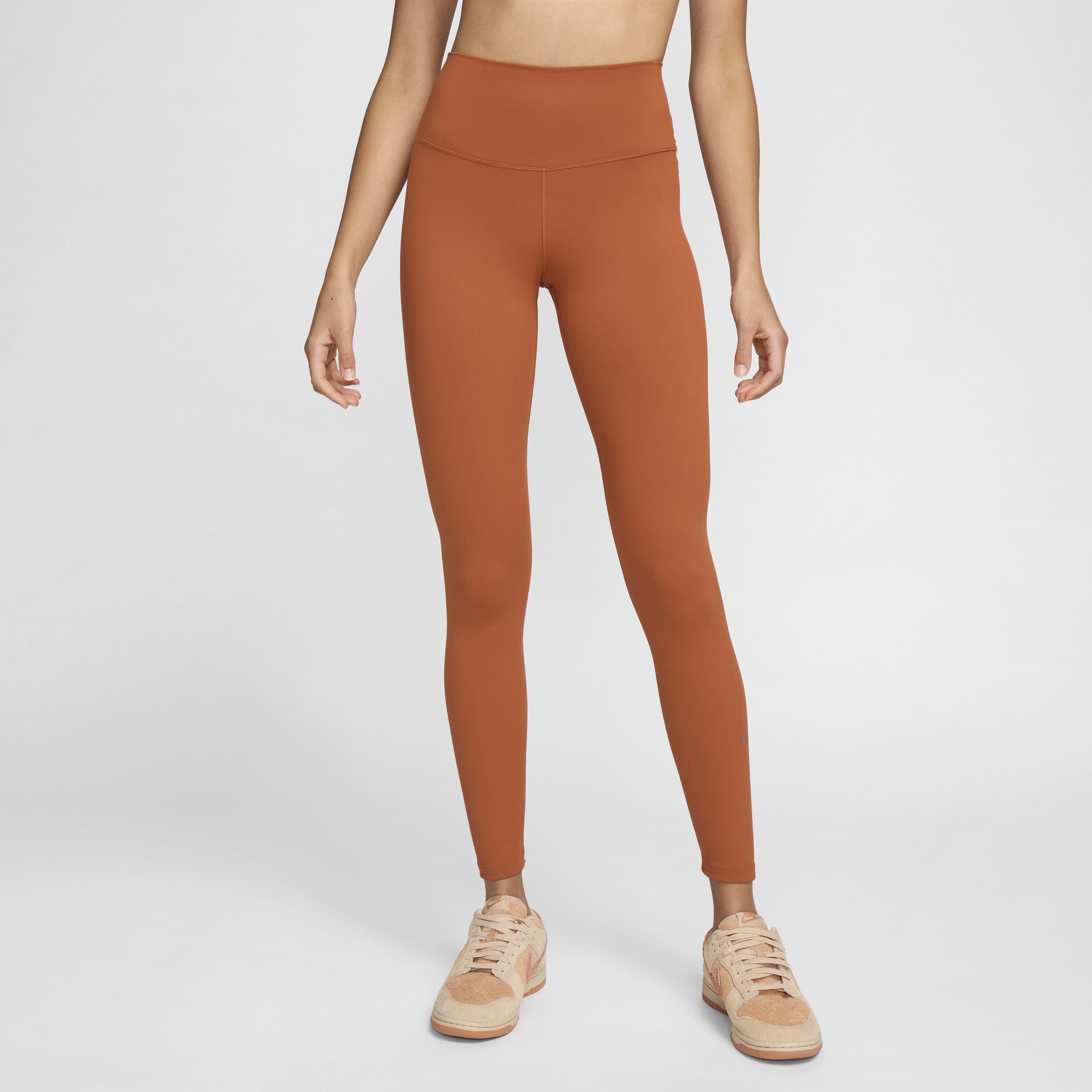 Women s One High Waisted Full Length Leggings Peach Nike in Kuwait SSS