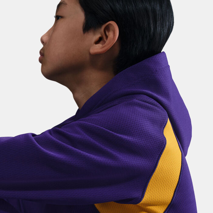 Nike Kids' Kobe Therma-FIT Basketball Hoodie Purple image number 5
