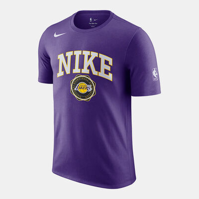 Nike Men's NBA Los Angeles Lakers Essential T-Shirt Purple