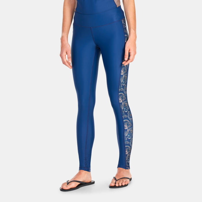 COEGA Women's Paisley Swim Leggings Blue image number 0
