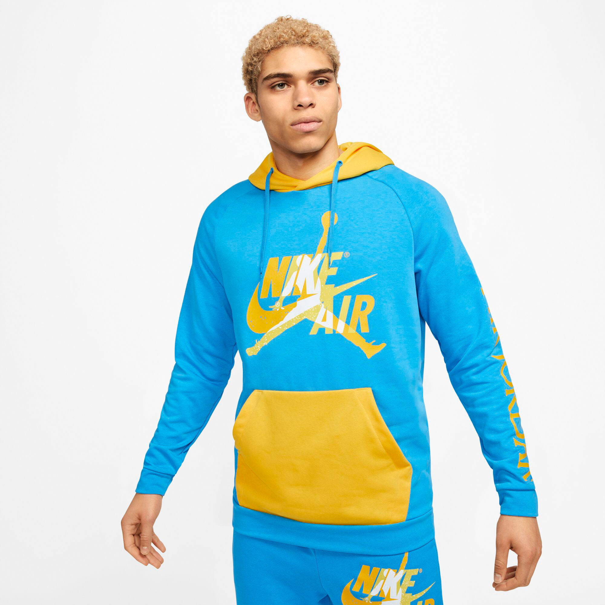 Blue and best sale yellow jordan hoodie