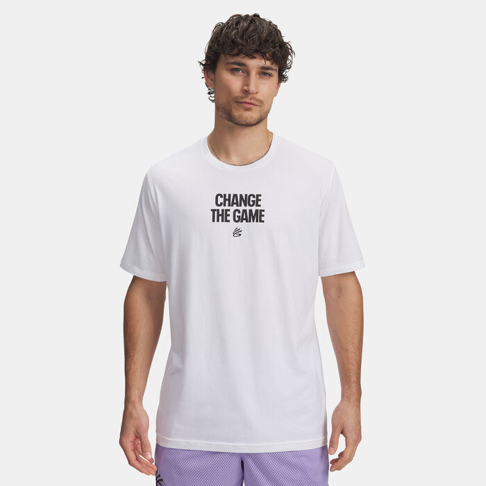 Under Armour Men's Curry Playable T-Shirt White image number 0