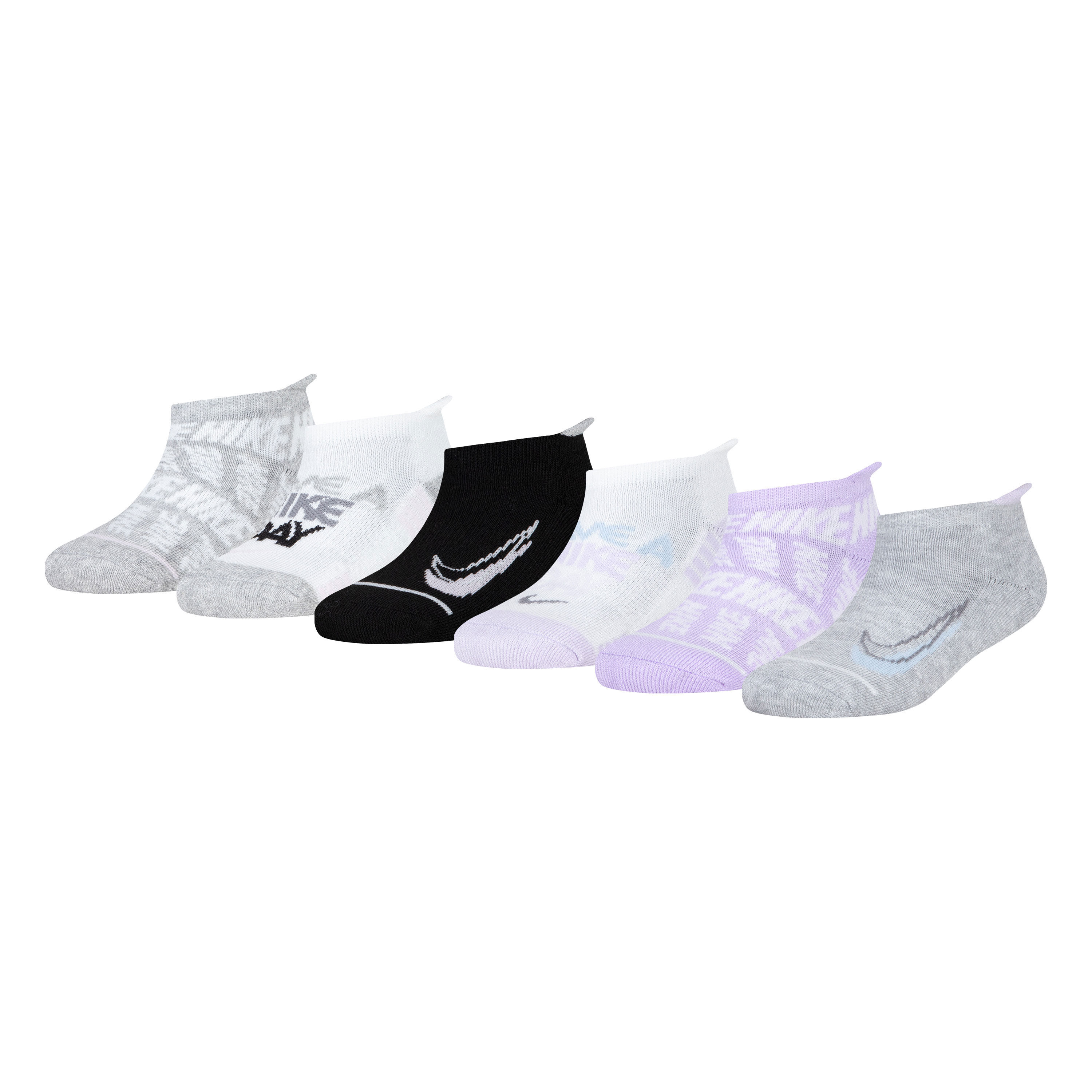 Kids Block Logo Socks 6 Pairs White Nike in Kuwait SSS