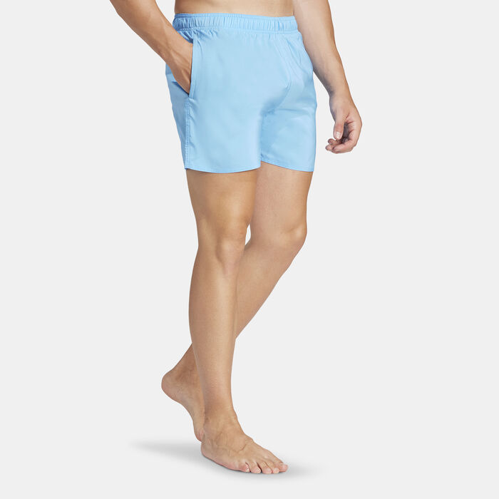 adidas Men's Solid CLX Swim Shorts Blue image number 2
