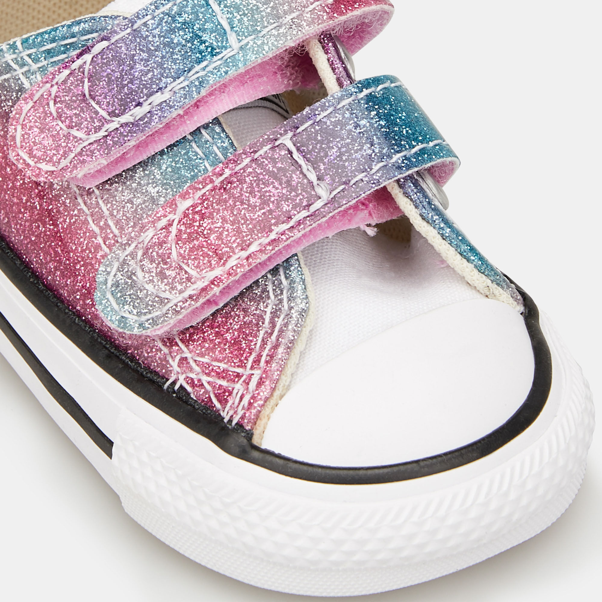Kids sparkly converse clearance