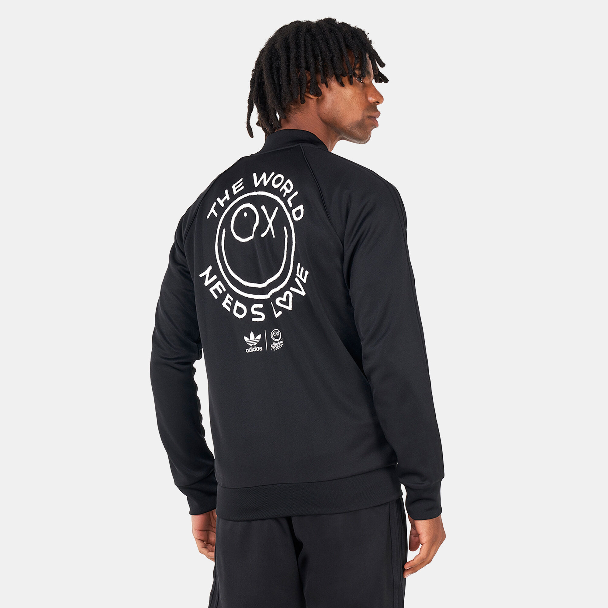 Adidas sst track jacket black new arrivals