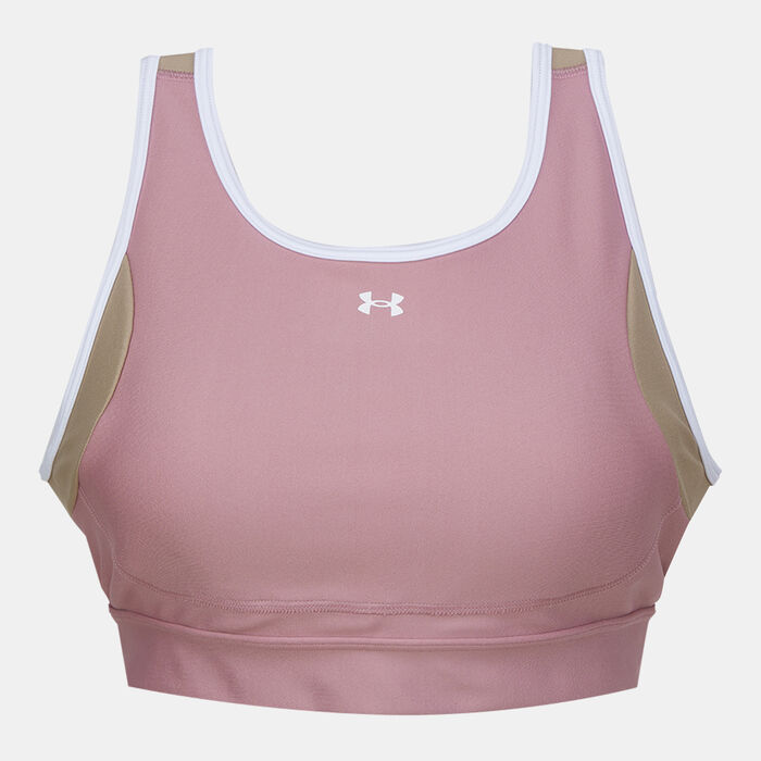 Under Armour Women's Crossback Medium-Support Training Sports Bra Pink image number 0