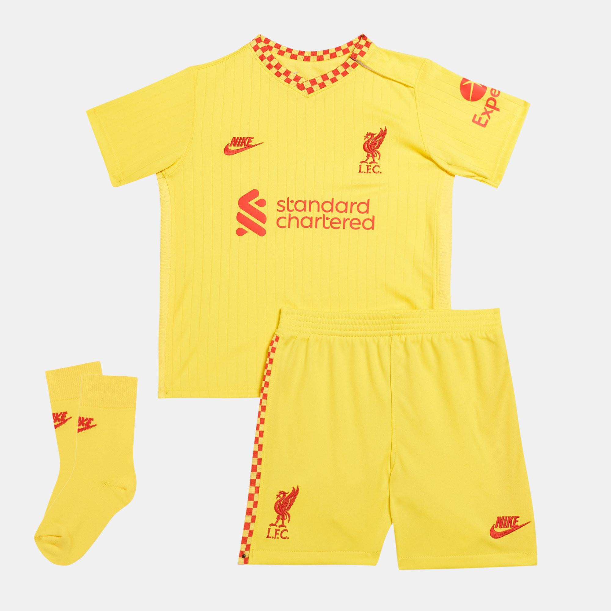 Yellow liverpool goalkeeper deals kit junior