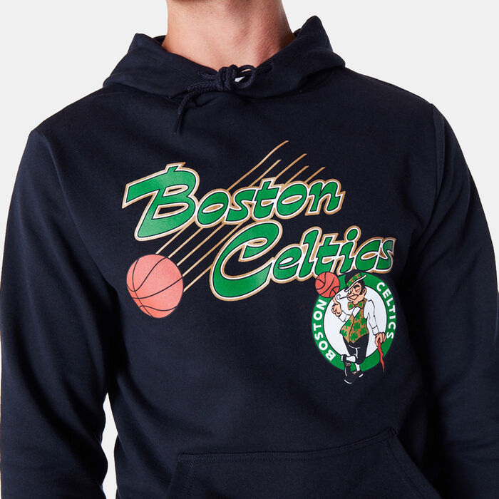 New Era Men's NBA Boston Celtics Script Hoodie Black image number 2