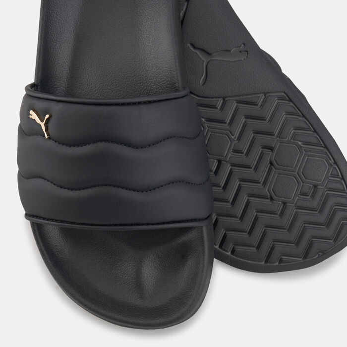 PUMA Women's Leadcat 2.0 Puffy Slides Black image number 2