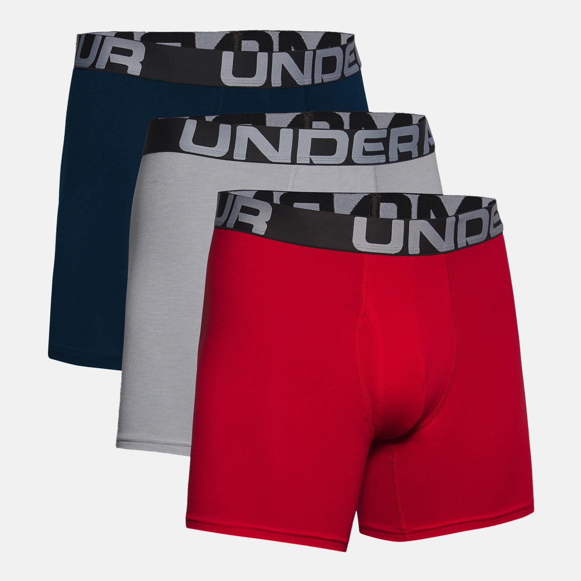 Men s Charged Cotton Boxerjock Boxers 3 Pack Red Under Armour in Kuwait SSS
