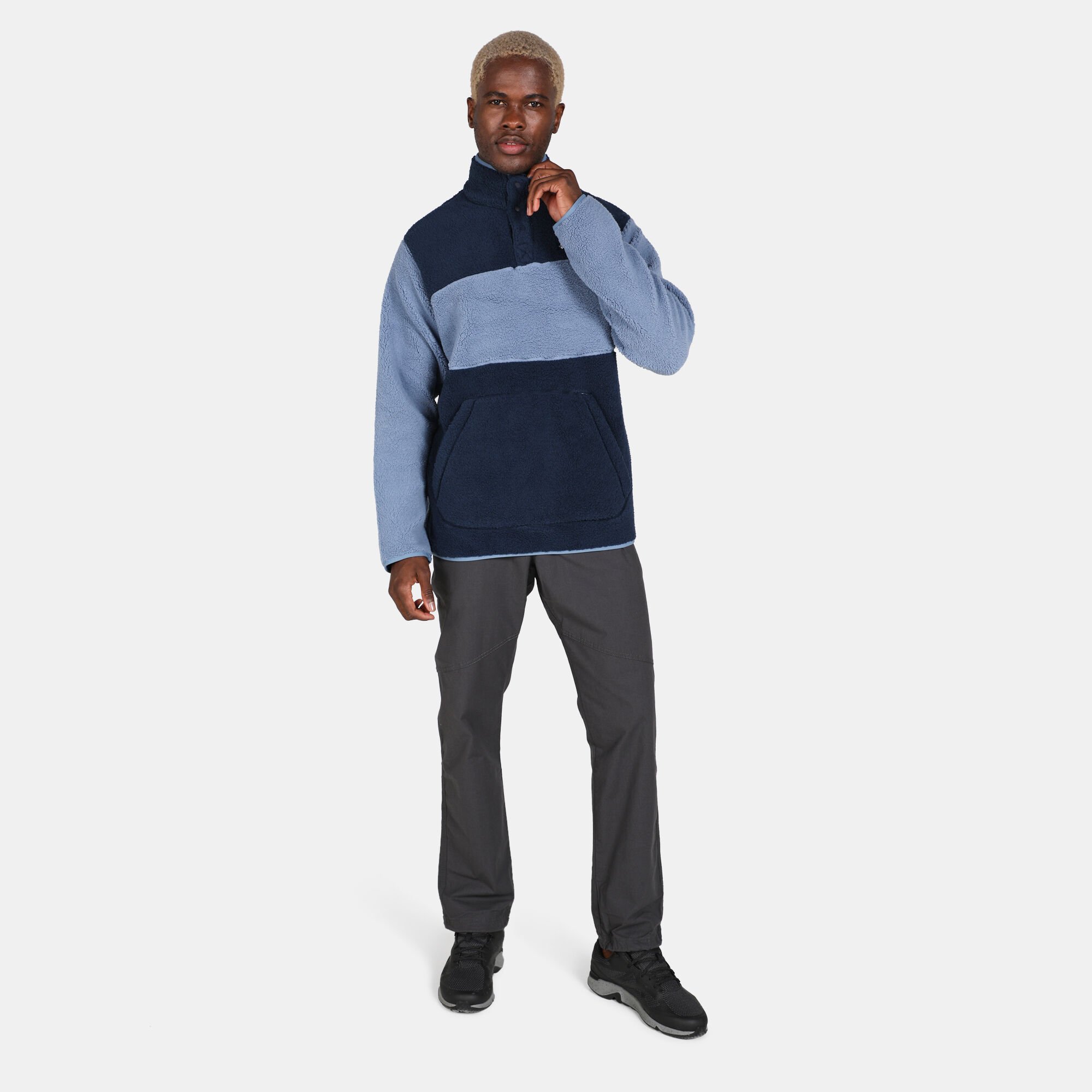 Men s Rugged Ridge Sherpa Half Snap Pullover Jacket