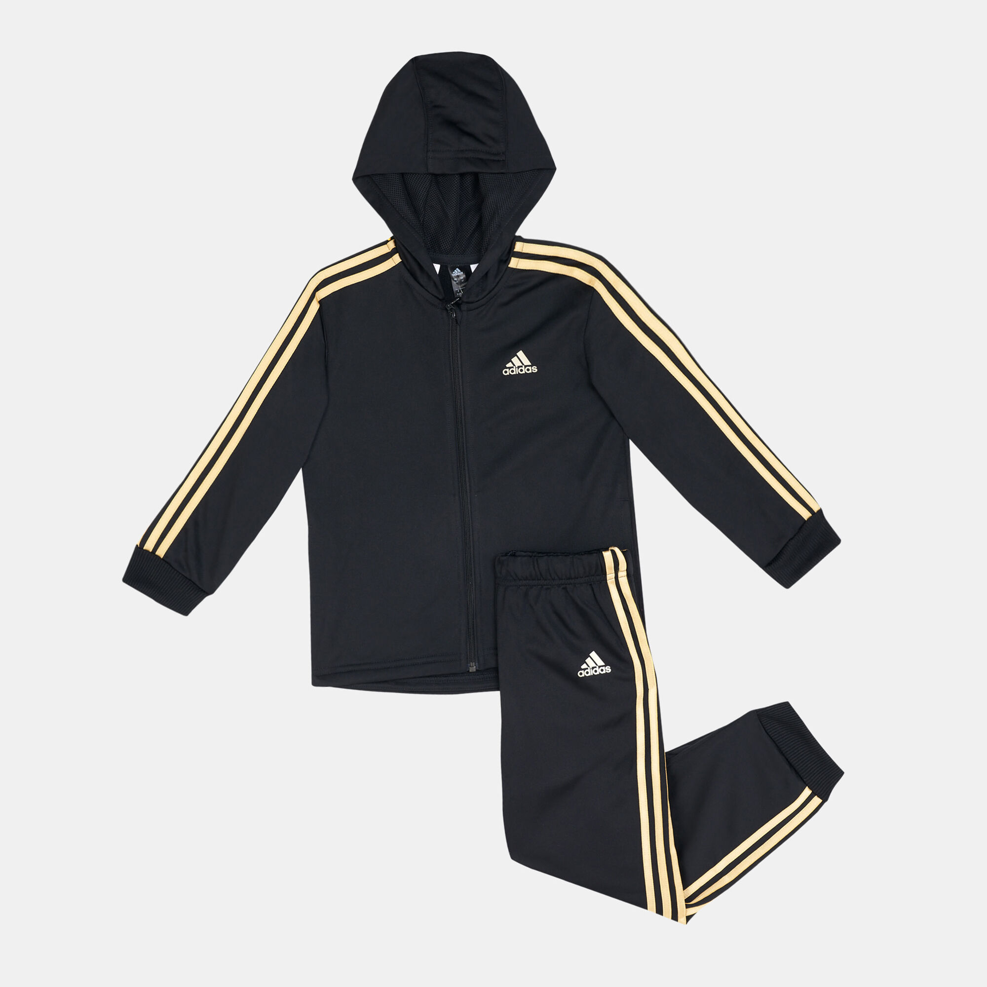 Buy adidas Kids Shiny Hooded Jogger Set Baby and Toddler Black