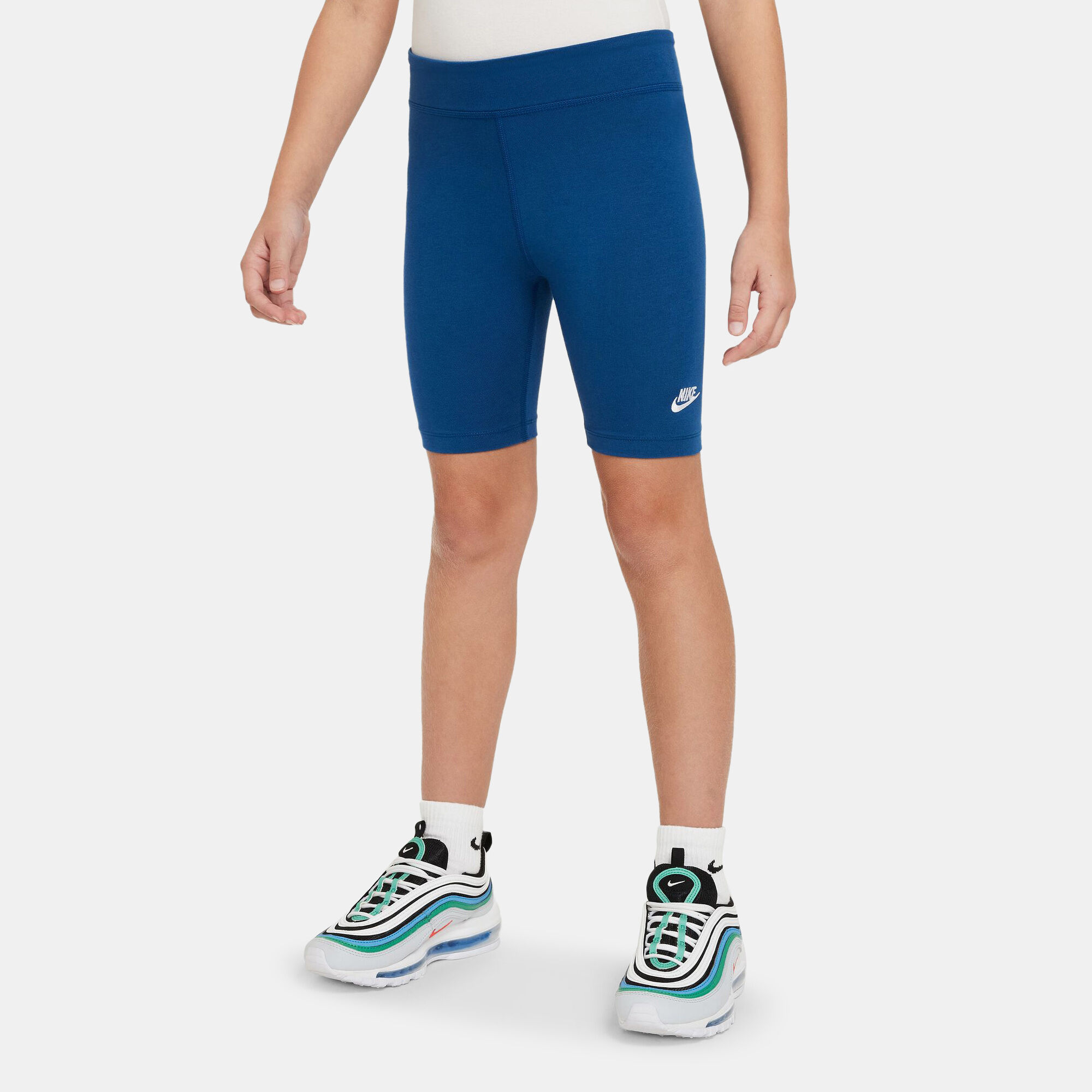 Kids Logo Bike Shorts Blue Nike in Kuwait SSS