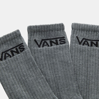 Vans Men's Classic Crew Socks (3 Pairs) Grey