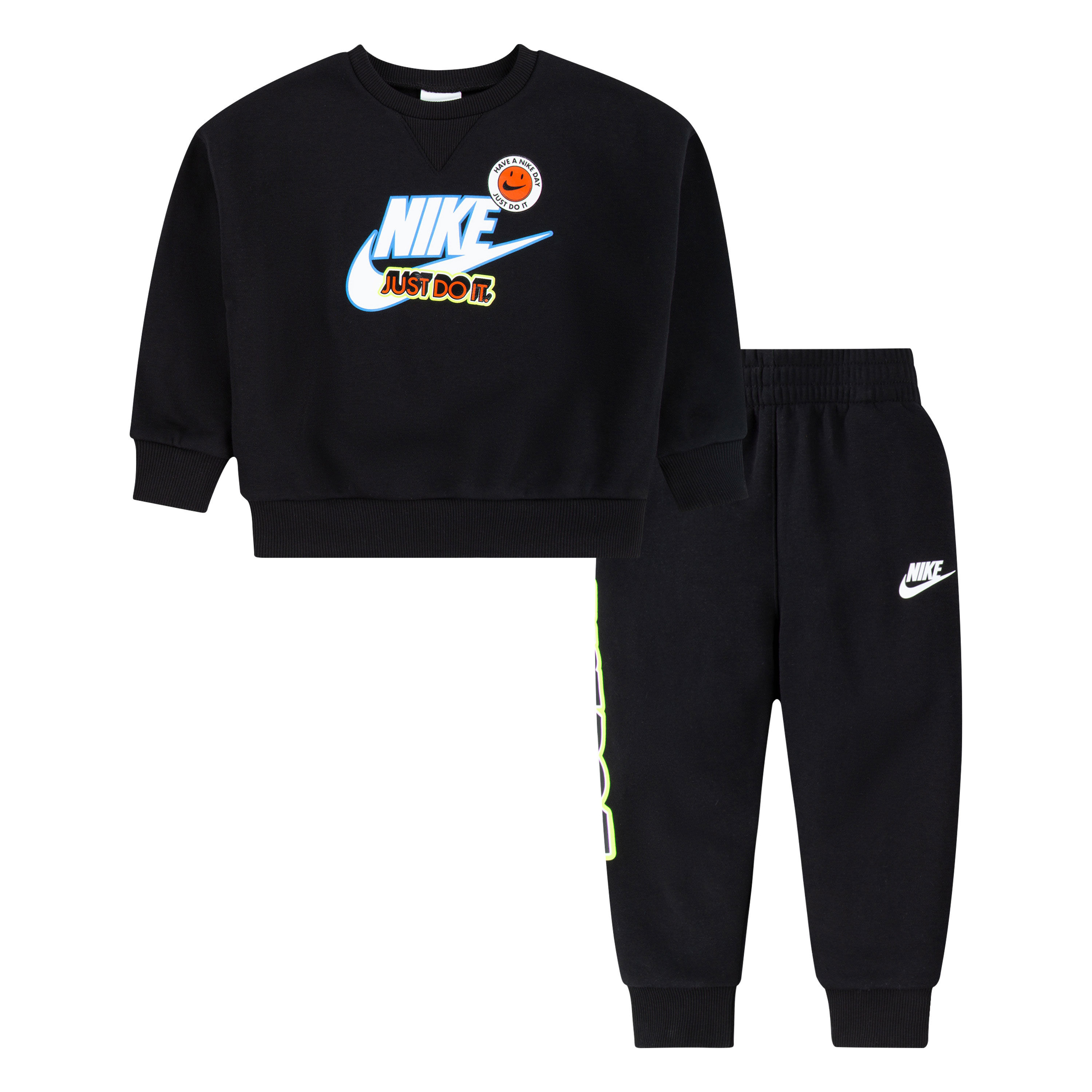 Kids Sportswear Fleece Sweatshirt and Sweatpants Set Black Nike in Kuwait SSS