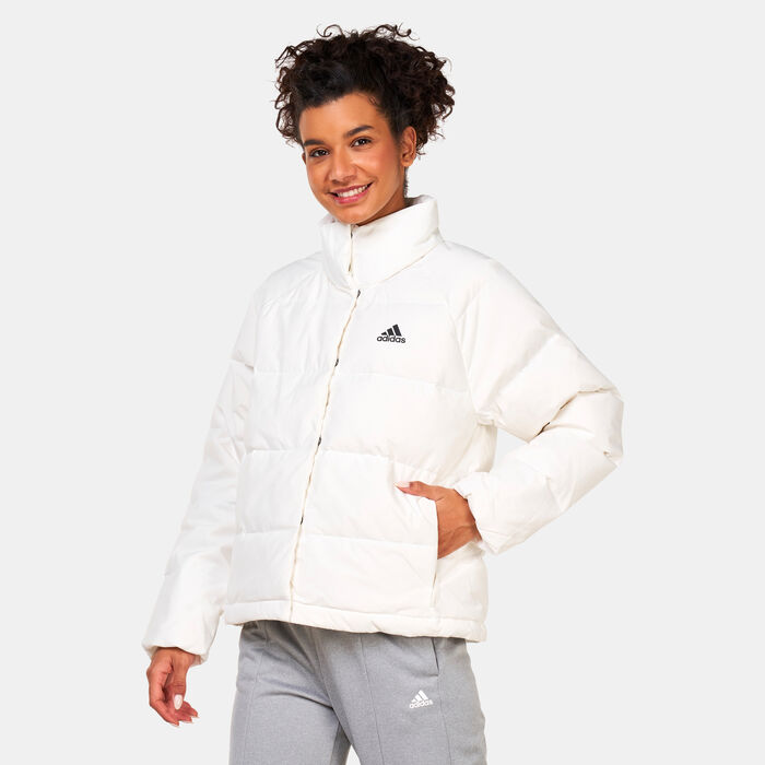 adidas Women's Helionic Relaxed Down Jacket White image number 0