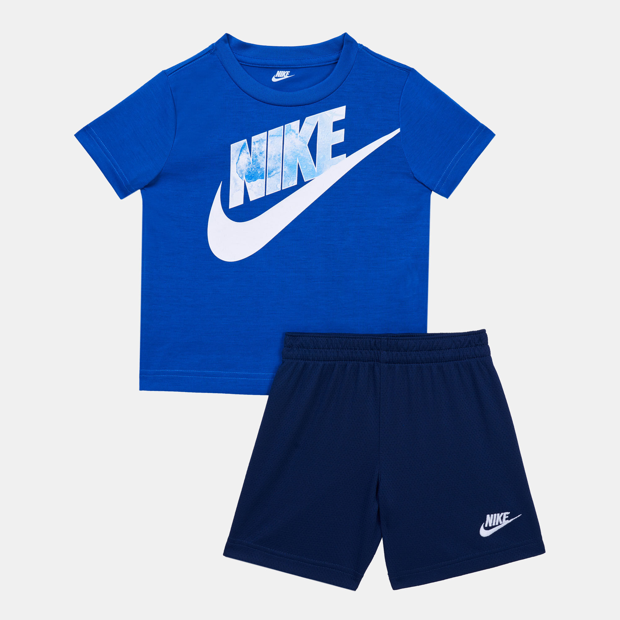 Kids Sportswear Summer Daze T Shirt And Shorts Set Blue Nike in Kuwait SSS