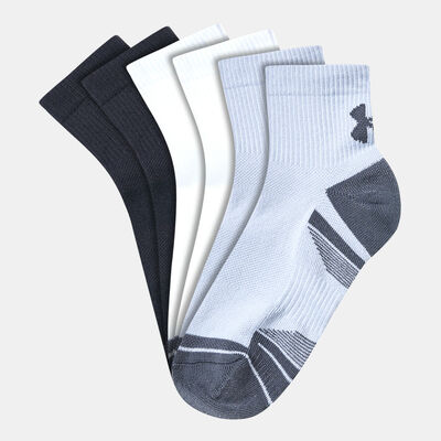 Under Armour Performance Tech Quarter Socks (3 Pairs) Grey