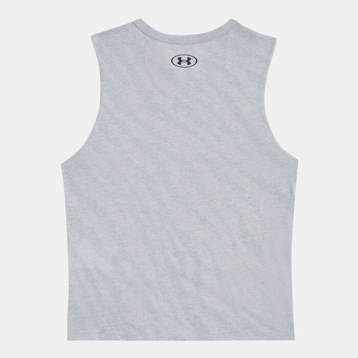 Under Armour Kids' Project Rock Show Your Bull Tank Top Grey image number 1